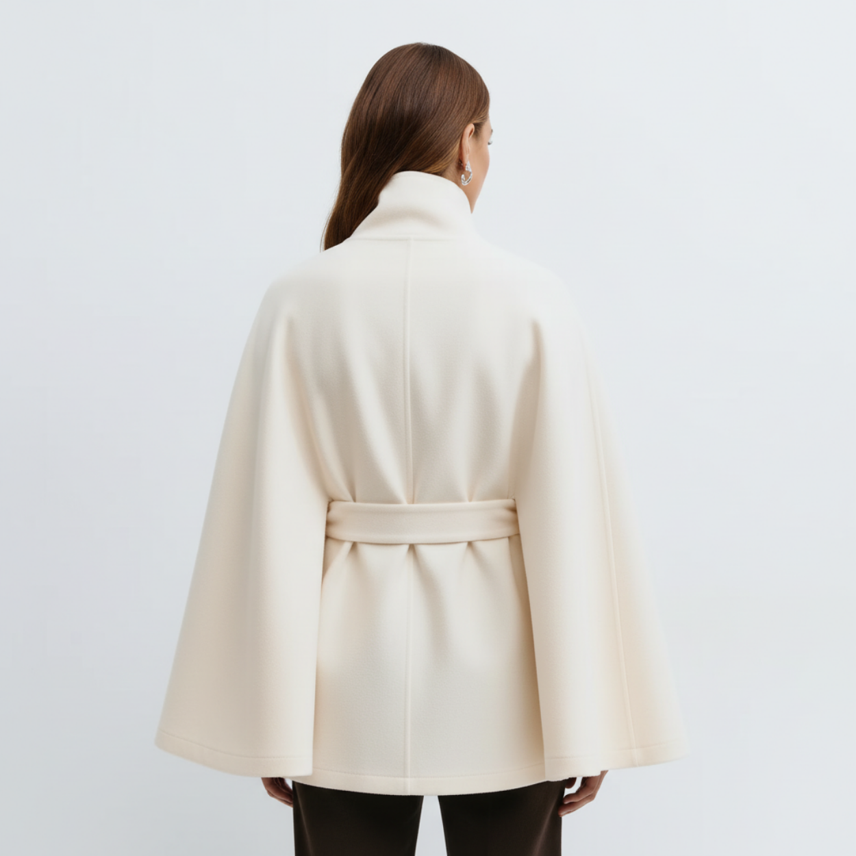 Belt Cape Coat Rivoli - White