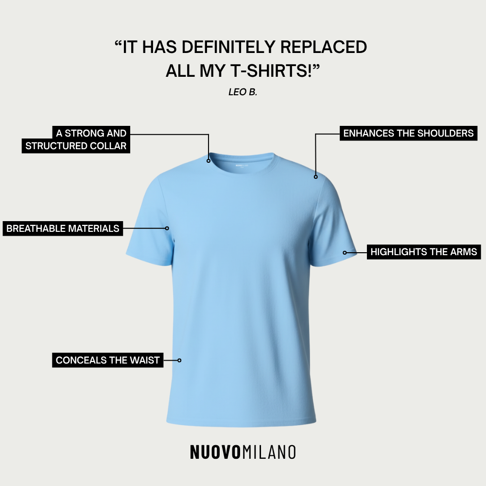 T-shirt Perfect Fit Athens - Light blue