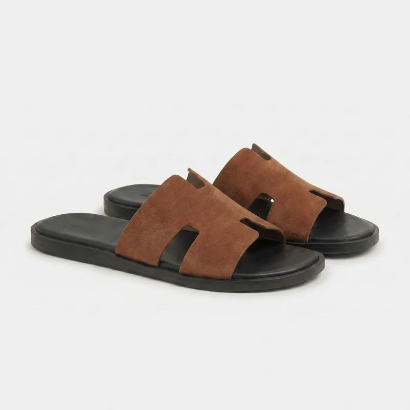Sandals Amalfi Suede - Cognac Brown