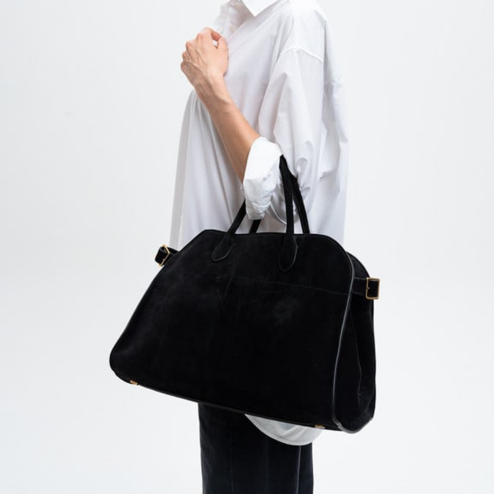 Tote Bag Hampton - Suede Black