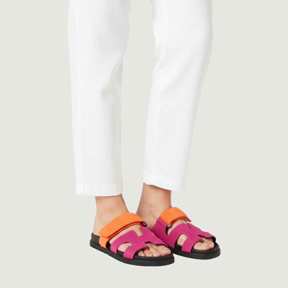 Sandals Roma - Orange & Pink