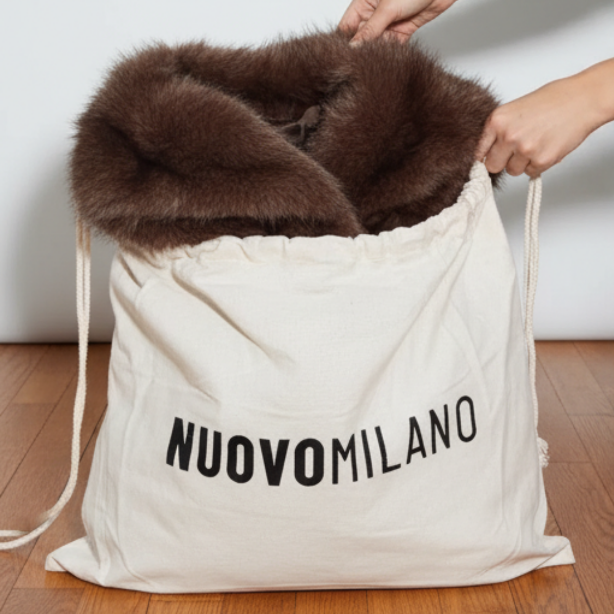 Faux Fur Coat Moscow - Brown