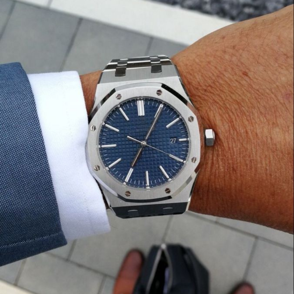 Royal Geneva 41mm - Silver / Ocean