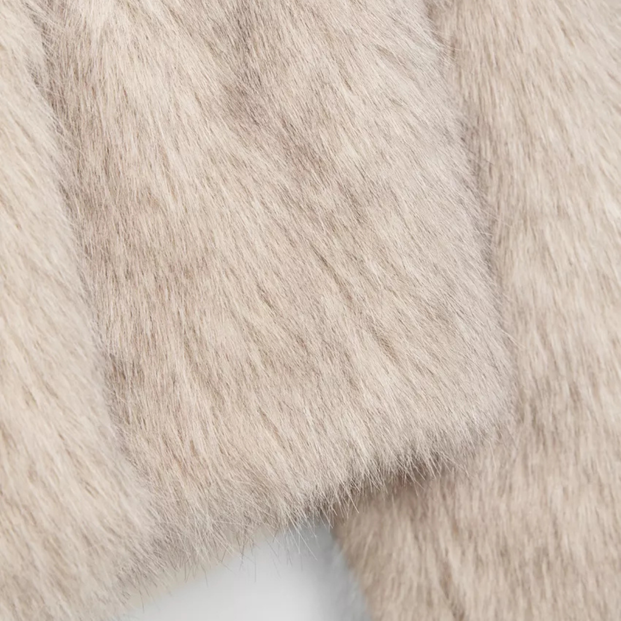 Faux Fur Coat Moscow - Beige