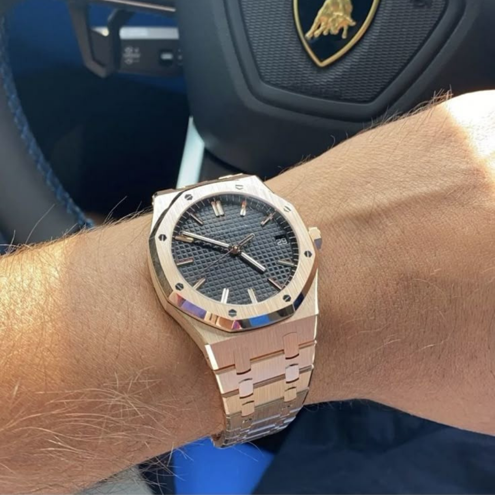 Royal Geneva 41mm - Rose Gold / Stone