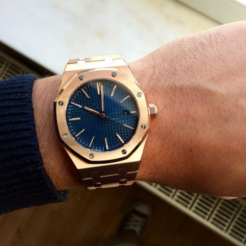 Royal Geneva 41mm - Rose Gold / Ocean