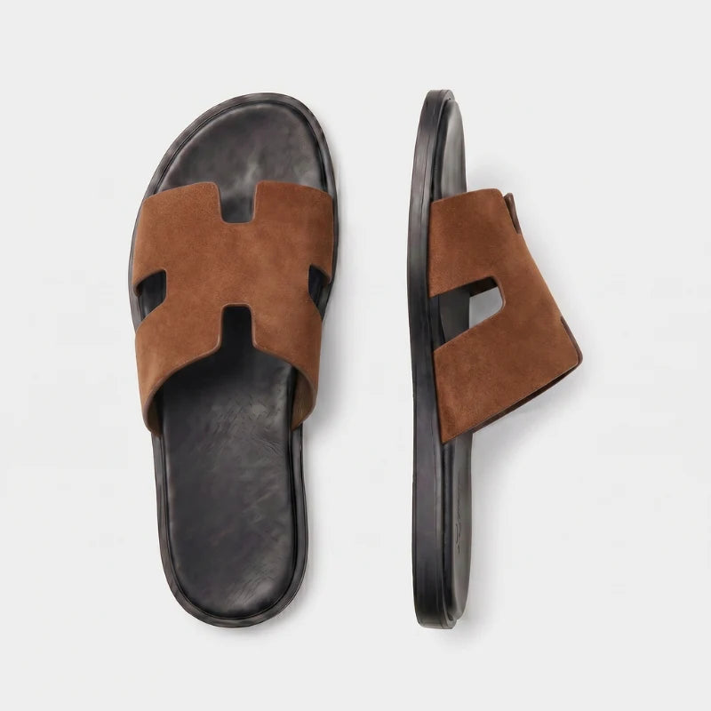 Sandals Amalfi Suede - Cognac Brown
