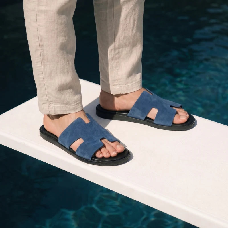 Sandals Amalfi Suede - Denim Blue