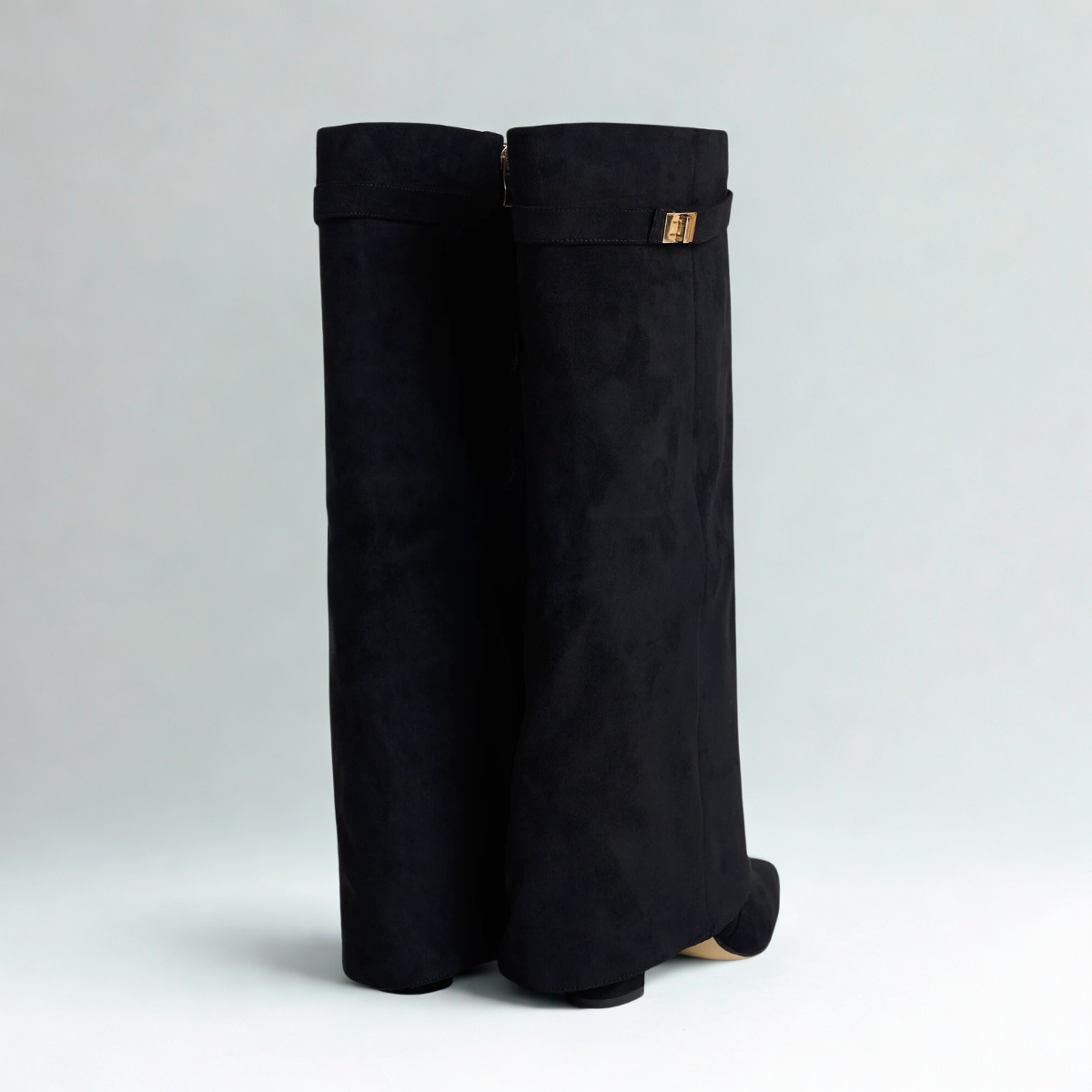Suede High Boots New York - Black