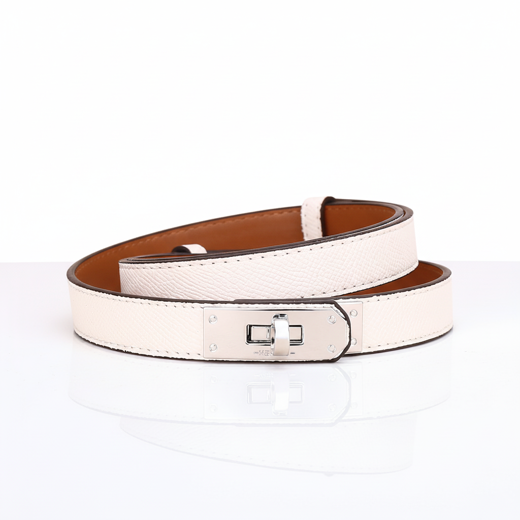 Adjustable Belt Paris - White Silver