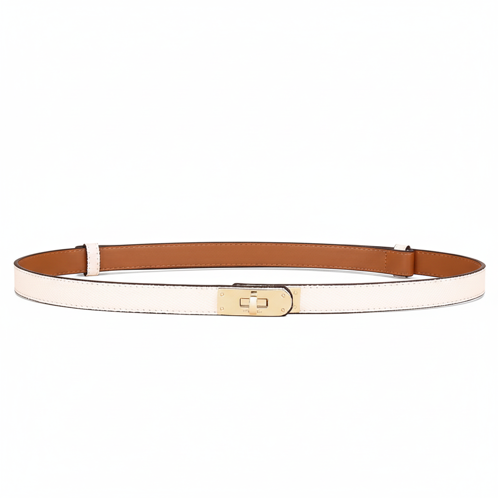 Adjustable Belt Paris - White Gold