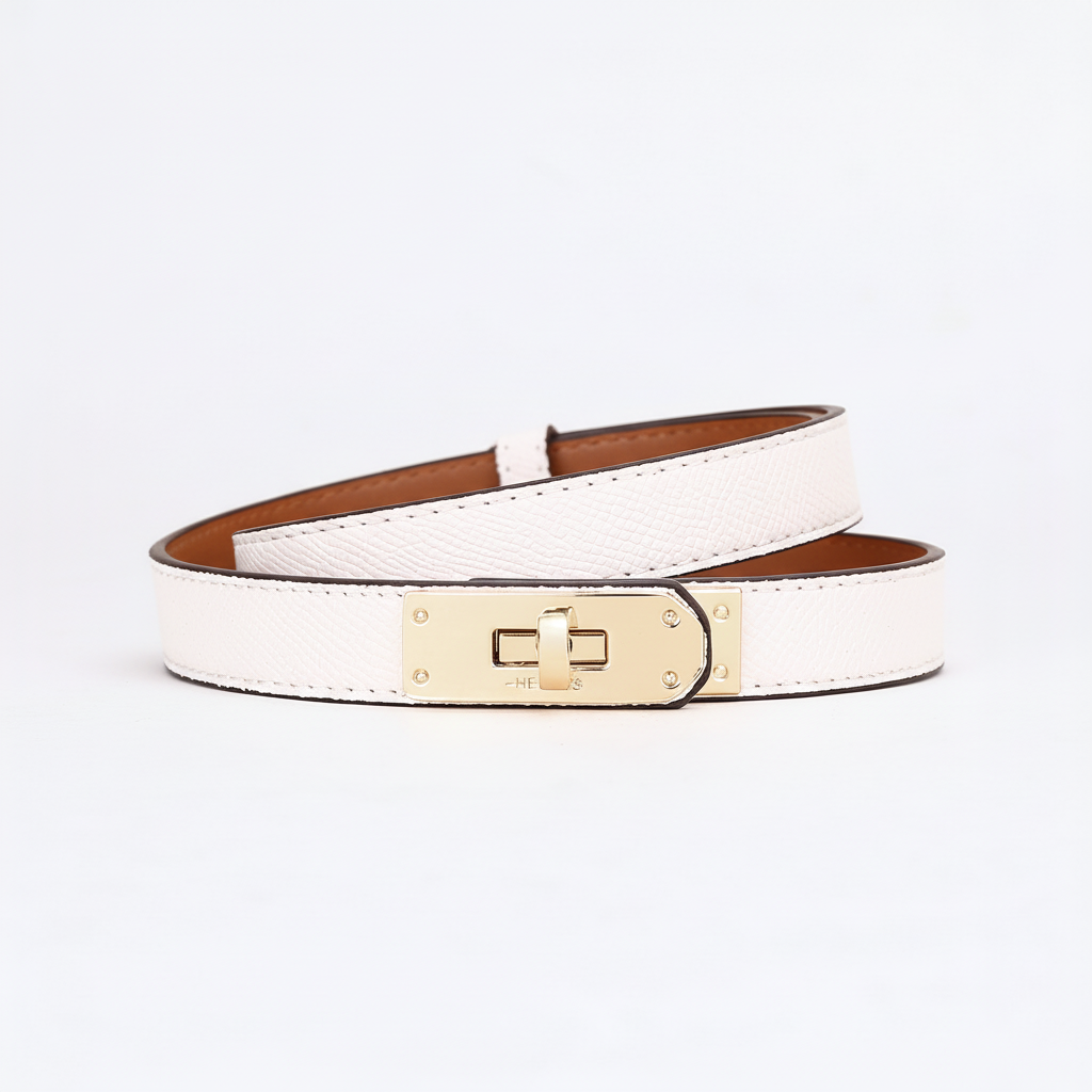 Adjustable Belt Paris - White Gold