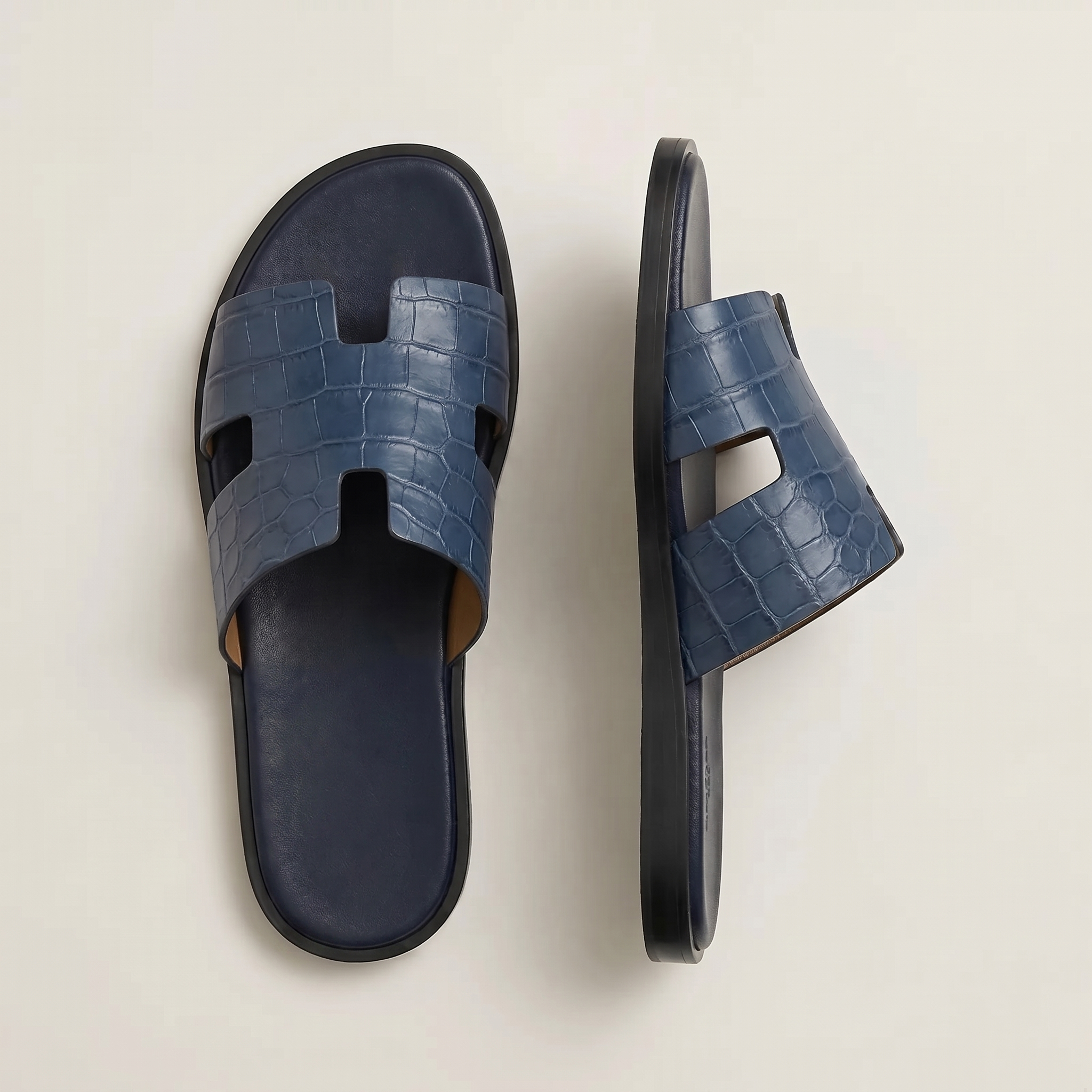 Sandals Amalfi Croco - Navy Blue / Summer Edition