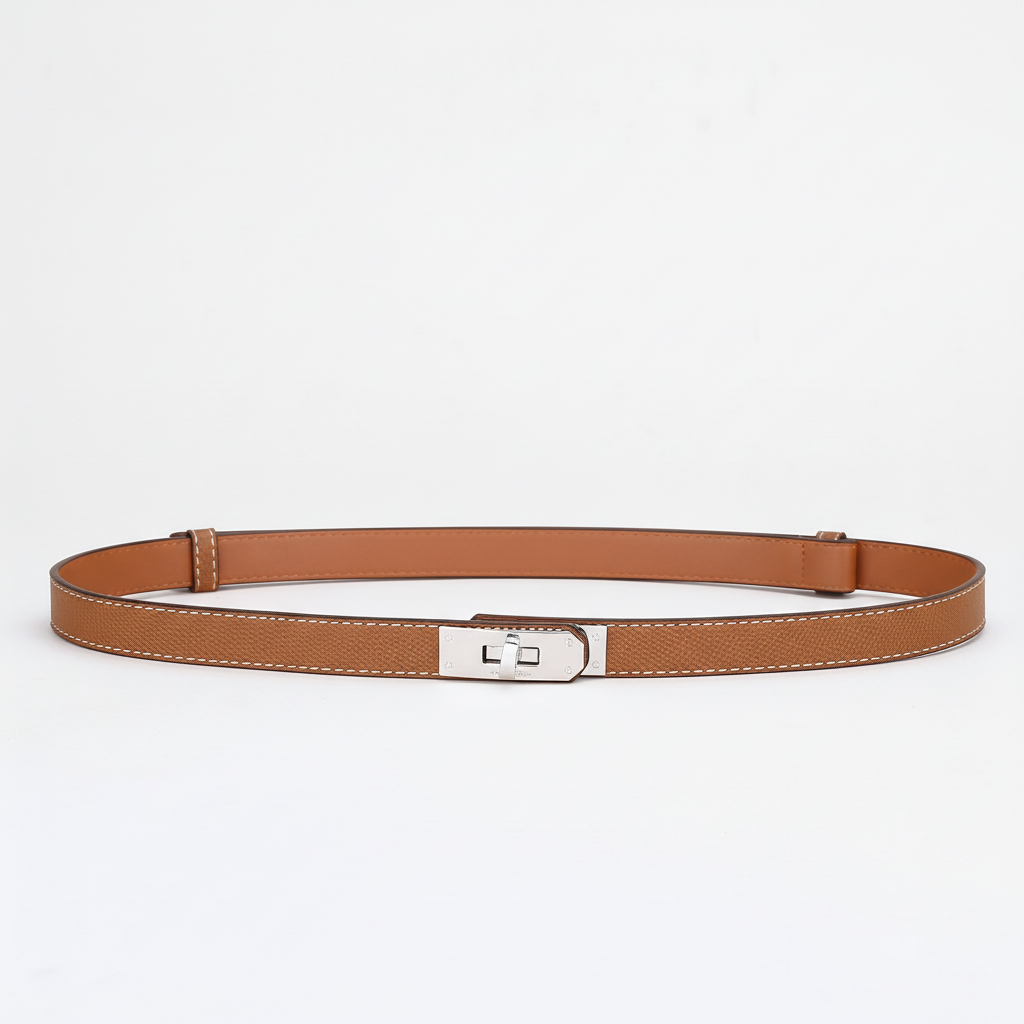 Adjustable Belt Paris - Brown Silver