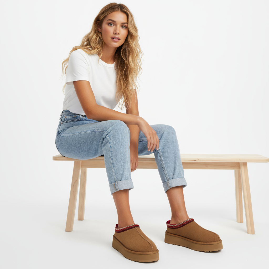 Platform Mules Sydney - Brown