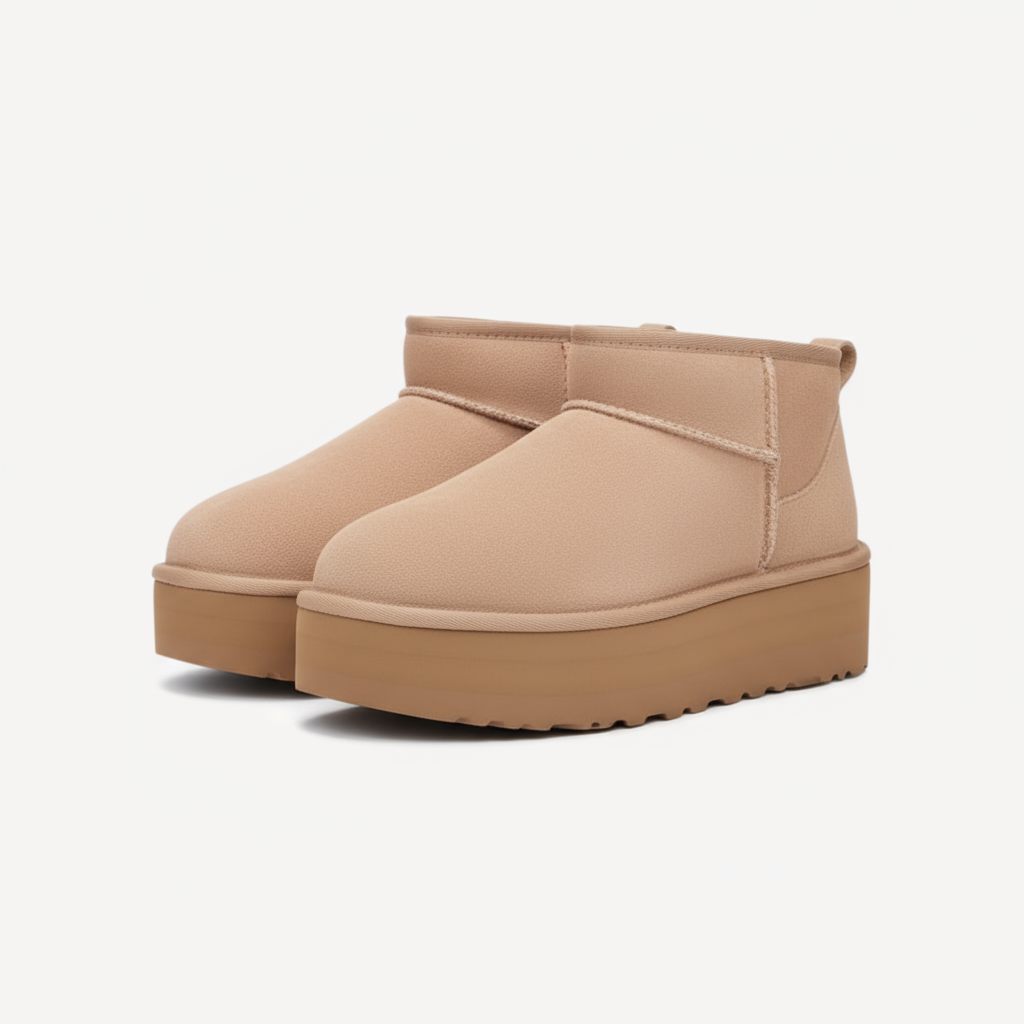 Mini Platform Ankle Boot Sydney - Beige
