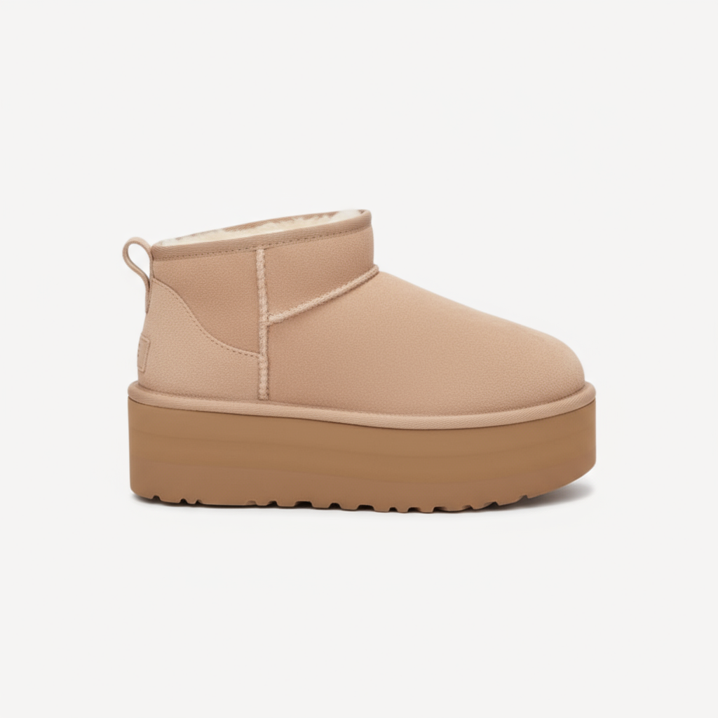 Mini Platform Ankle Boot Sydney - Beige