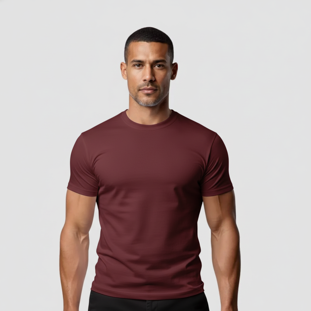 T-shirt Perfect Fit Athens - Burgundy