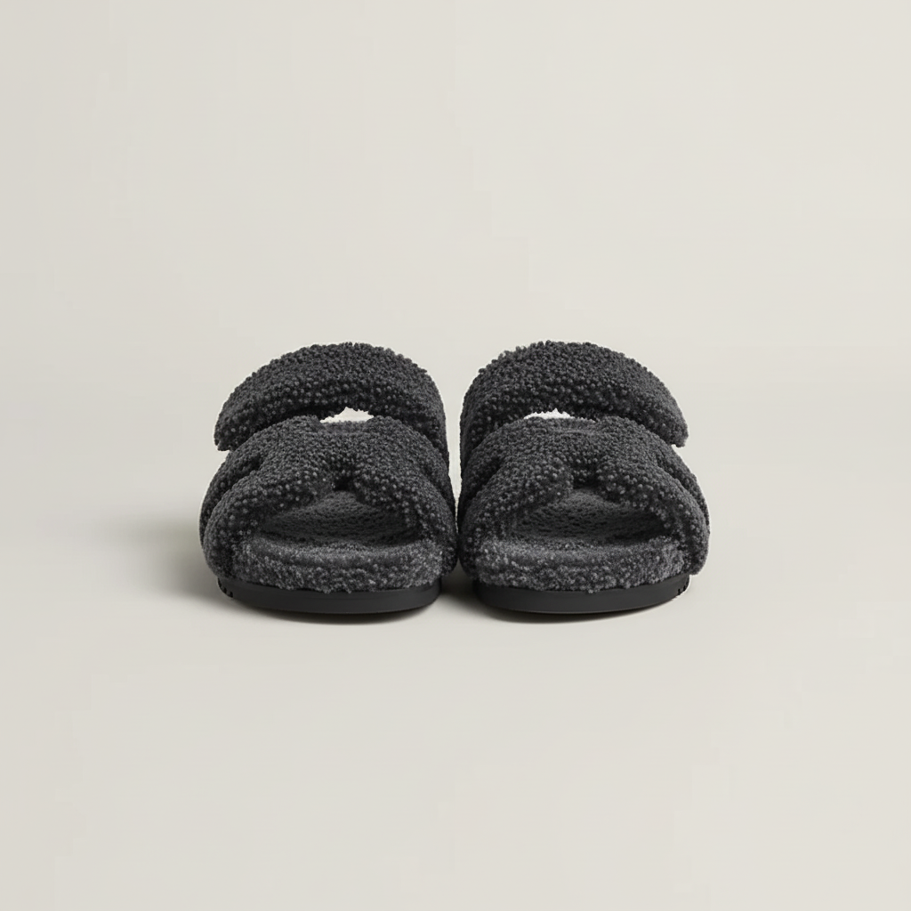 Sandals Roma - Grey Fur / Winter Edition