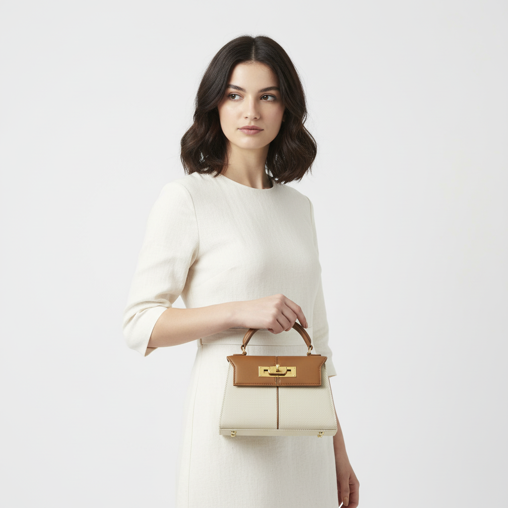 Mini Bag Grace - Brown Canvas